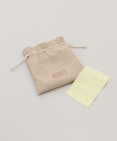 AGMES/アグメス】MINI DAHLIA HUGGIES STERLING SILVE：ピアス（両耳