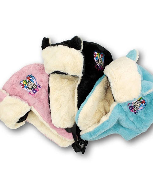 CASPER JOHN AIVER（キャスパージョンアイバー）の「GALFY　犬耳フライトキャップ（キャップ・メンズ・ピンク/ライトブルー/ブラック・FREE）」の22枚目の写真