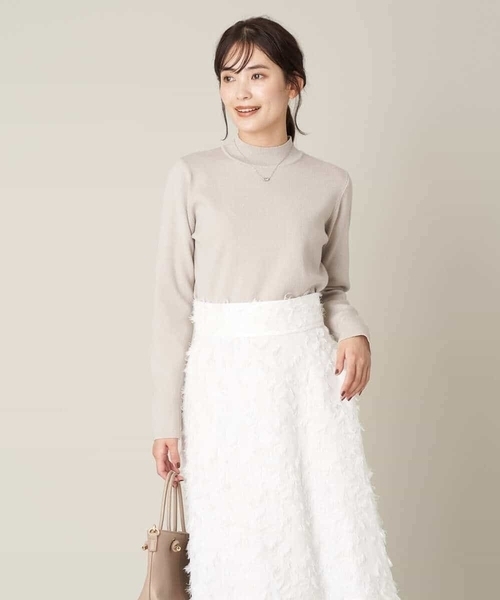 a.v.v(アーヴェヴェ)の「プチハイネックニットトップス(ニット/セーター・レディース・アイボリー/ライトグレー/ベージュ/ブラック/ブルー/グレー/モカ・36/38/40/34/42)」の13枚目の写真