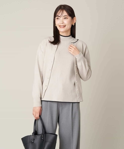 a.v.v(アーヴェヴェ)の「プチハイネックニットトップス(ニット/セーター・レディース・アイボリー/ライトグレー/ベージュ/ブラック/ブルー/グレー/モカ・36/38/40/34/42)」の19枚目の写真