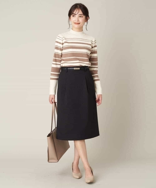 a.v.v(アーヴェヴェ)の「プチハイネックニットトップス(ニット/セーター・レディース・アイボリー/ライトグレー/ベージュ/ブラック/ブルー/グレー/モカ・36/38/40/34/42)」の15枚目の写真