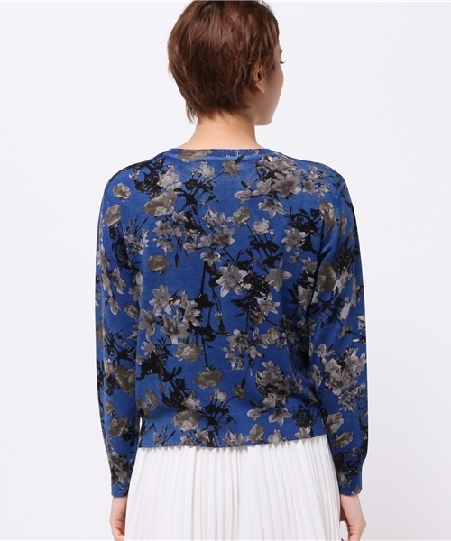 OUTLET（アウトレット）の「【mystic】花柄長袖プルオーバー（ニット/セーター・レディース・ブルー/グレー/イエロー・FREE）」の6枚目の写真