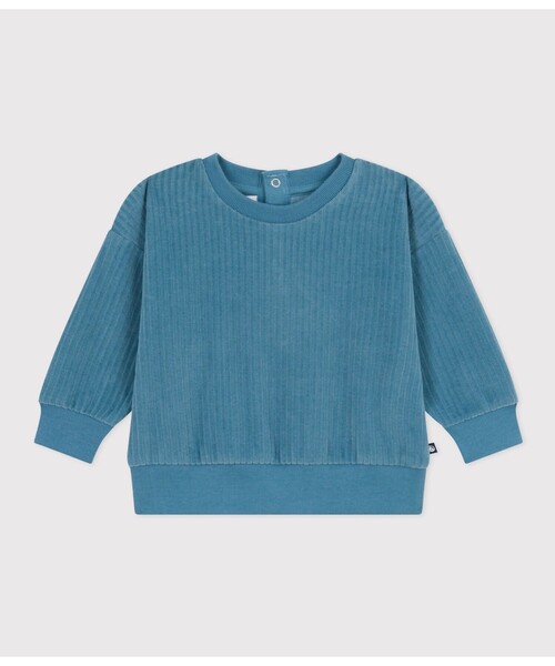 【セール】ベロアプルオーバー（スウェット）｜PETIT BATEAU（プチバトー）