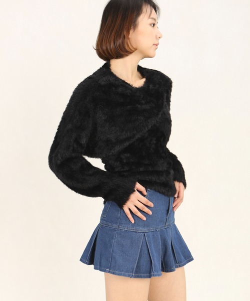 Mayree（メイリー）の「AURORIA/ベルト付きデニムミニスカートA（デニムスカート・レディース・ブルー・M/L）」の8枚目の写真