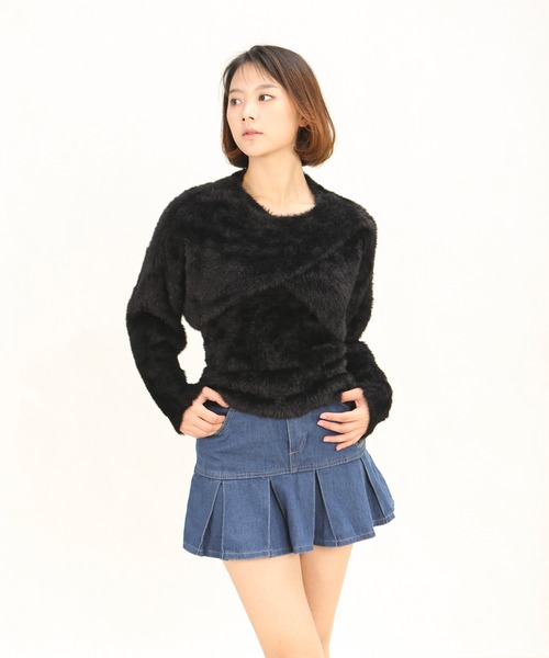 Mayree（メイリー）の「AURORIA/ベルト付きデニムミニスカートA（デニムスカート・レディース・ブルー・M/L）」の3枚目の写真