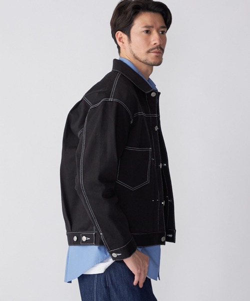 SHIPS.me(シップスミー)の「【ZOZO限定】SHIPS.me: デニムGジャケット(デニムジャケット・メンズ・ネイビー/ブラック・L/XS/M/XL/S)」の11枚目の写真