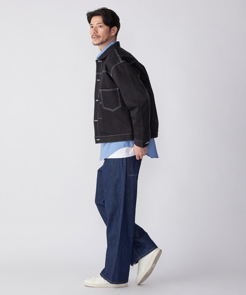 SHIPS.me(シップスミー)の「【ZOZO限定】SHIPS.me: デニムGジャケット(デニムジャケット・メンズ・ネイビー/ブラック・L/XS/M/XL/S)」の5枚目の写真