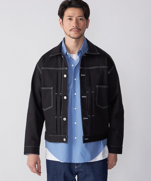 SHIPS.me(シップスミー)の「【ZOZO限定】SHIPS.me: デニムGジャケット(デニムジャケット・メンズ・ネイビー/ブラック・L/XS/M/XL/S)」の8枚目の写真