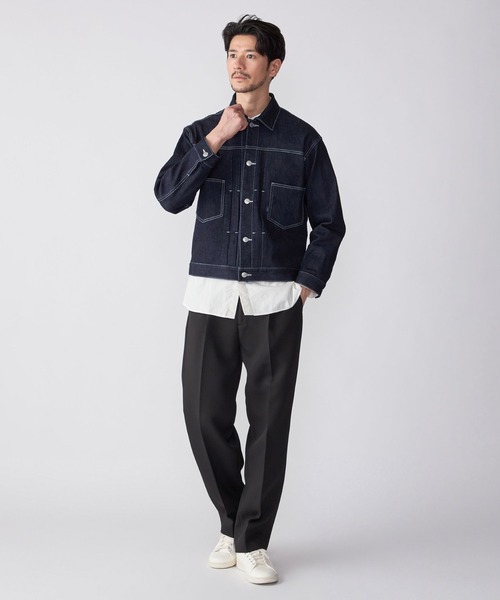 SHIPS.me(シップスミー)の「【ZOZO限定】SHIPS.me: デニムGジャケット(デニムジャケット・メンズ・ネイビー/ブラック・L/XS/M/XL/S)」の4枚目の写真