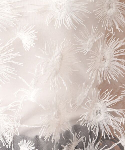 PROVOKE （プロヴォーク）の「◆provoke（プロヴォーク）【別注】チュールフラワー クロップドブラウス（シャツ/ブラウス・レディース・ブラック/ホワイト・00）」の12枚目の写真