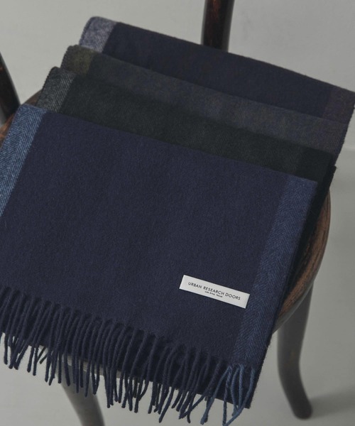 URBAN RESEARCH DOORS(アーバンリサーチドアーズ)の「LIFE STYLE TAILOR サイドラインウールマフラー(マフラー・メンズ・ブラウン/ネイビー/チャコールグレー/グリーン・-)」の19枚目の写真