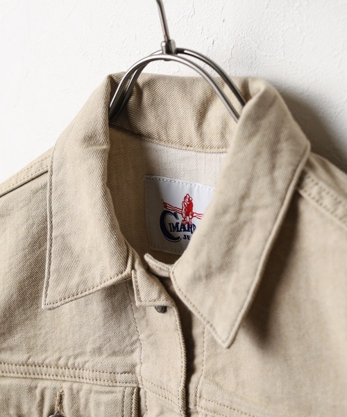 CIMARRON（シマロン）の「【Kt】【CIMARRON JEANS】JEAN JACKET（デニムジャケット・レディース・ベージュ/オレンジ・MEDIUM）」の8枚目の写真