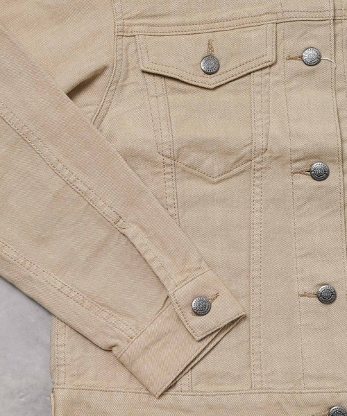 CIMARRON（シマロン）の「【Kt】【CIMARRON JEANS】JEAN JACKET（デニムジャケット・レディース・ベージュ/オレンジ・MEDIUM）」の9枚目の写真