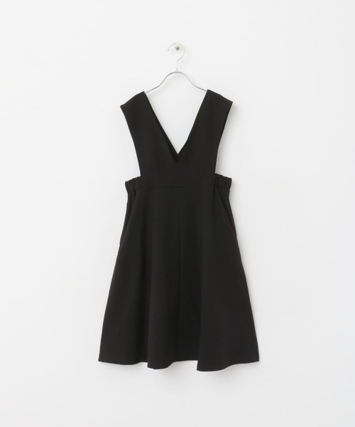 URBAN RESEARCH DOORS（アーバンリサーチドアーズ）の「『UR TECH SMOOTHLUXE』『親子リンク』ジャンパースカート(KIDS)（ジャンパースカート・キッズ・ブラック/ベージュ系その他・120/105/135）」の7枚目の写真