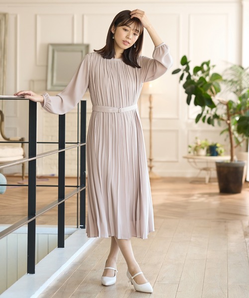 Honeys（ハニーズ）の「プリーツ使いワンピース（ワンピース）」 - WEAR