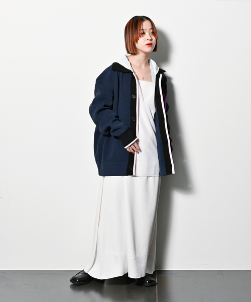 CITYSHOP(シティーショップ)の「SATIN MAXI CAMI DRESS:ワンピース(ワンピース・レディース・ブラック/ホワイト・38/36)」の12枚目の写真