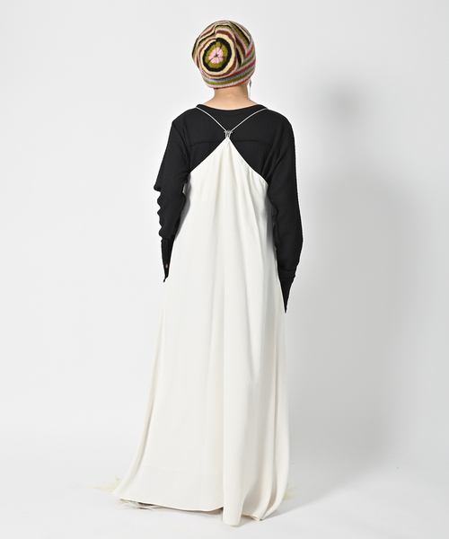 CITYSHOP(シティーショップ)の「SATIN MAXI CAMI DRESS:ワンピース(ワンピース・レディース・ブラック/ホワイト・38/36)」の13枚目の写真