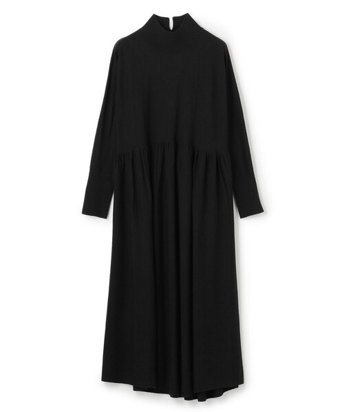 UNFILO(アンフィーロ)の「ハイネックギャザーワンピース(ワンピース・レディース・ブラック系/ブルー系/グレー系・MEDIUM/SMALL)」の10枚目の写真