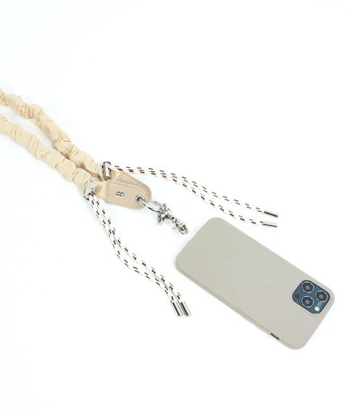 BEAUREヴュレナイロンギャザーモバイルストラップショルダー