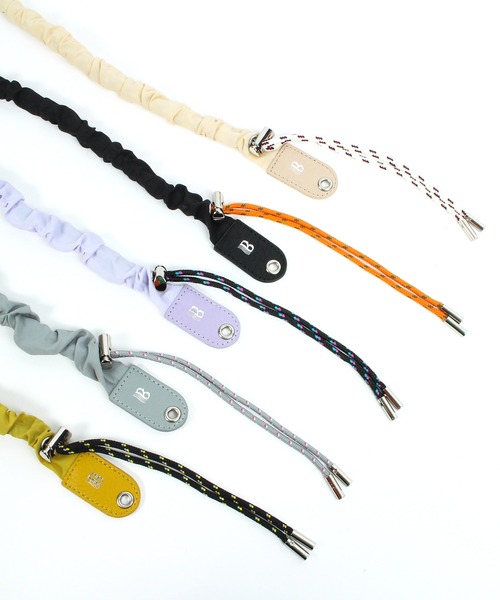 BEAUREヴュレナイロンギャザーモバイルストラップショルダー