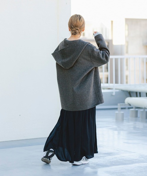ITEMS URBANRESEARCH(アイテムズ アーバンリサーチ)の「リバーフードジャケット(その他アウター・レディース・チャコールグレー/グレー系その他・FREE)」の8枚目の写真