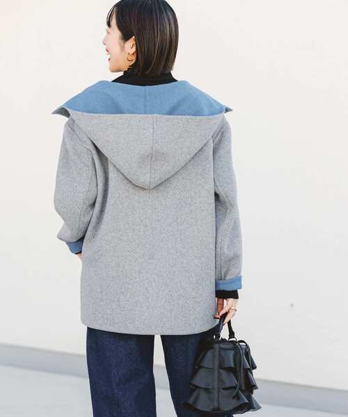 ITEMS URBANRESEARCH(アイテムズ アーバンリサーチ)の「リバーフードジャケット(その他アウター・レディース・チャコールグレー/グレー系その他・FREE)」の14枚目の写真