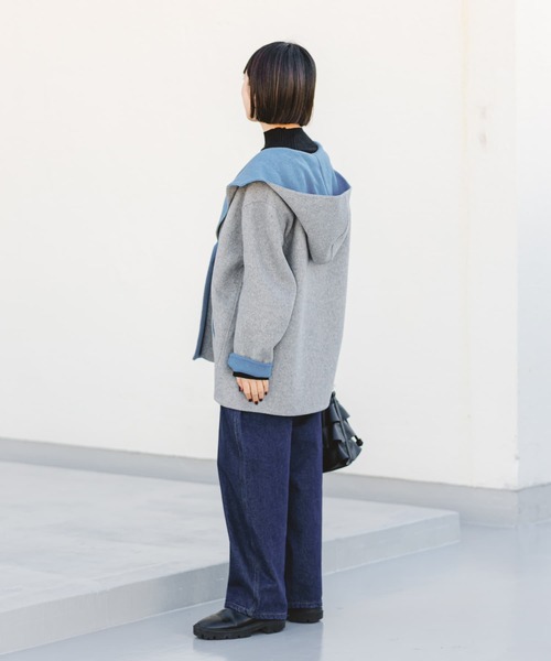 ITEMS URBANRESEARCH(アイテムズ アーバンリサーチ)の「リバーフードジャケット(その他アウター・レディース・チャコールグレー/グレー系その他・FREE)」の16枚目の写真