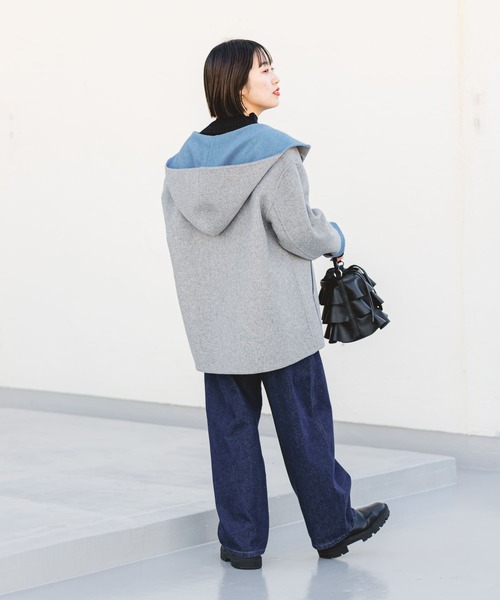 ITEMS URBANRESEARCH(アイテムズ アーバンリサーチ)の「リバーフードジャケット(その他アウター・レディース・チャコールグレー/グレー系その他・FREE)」の17枚目の写真