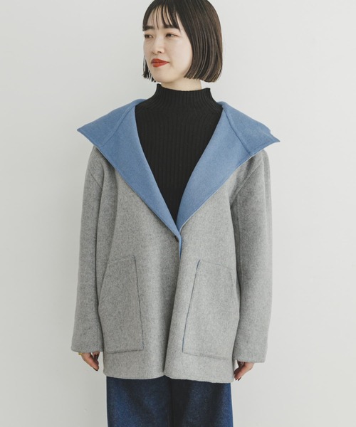 ITEMS URBANRESEARCH(アイテムズ アーバンリサーチ)の「リバーフードジャケット(その他アウター・レディース・チャコールグレー/グレー系その他・FREE)」の18枚目の写真