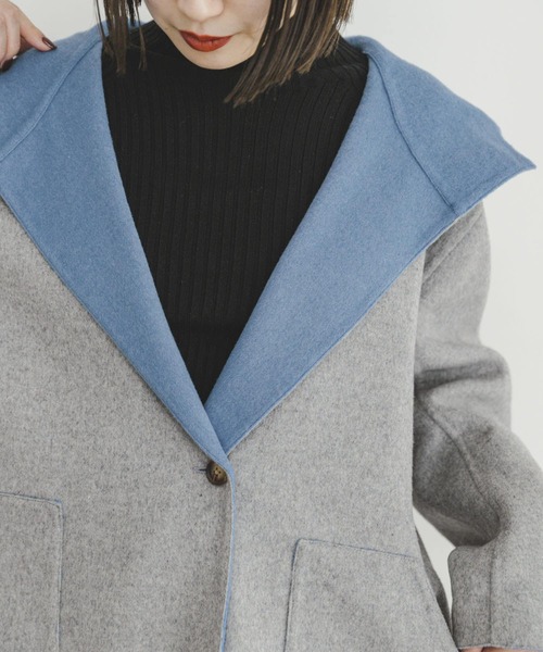 ITEMS URBANRESEARCH(アイテムズ アーバンリサーチ)の「リバーフードジャケット(その他アウター・レディース・チャコールグレー/グレー系その他・FREE)」の21枚目の写真