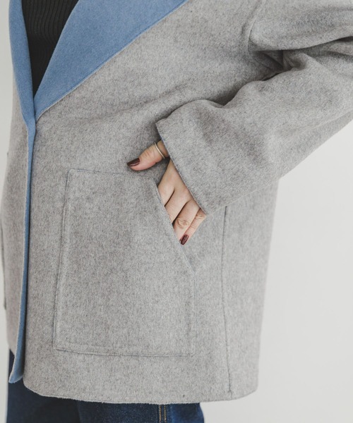 ITEMS URBANRESEARCH(アイテムズ アーバンリサーチ)の「リバーフードジャケット(その他アウター・レディース・チャコールグレー/グレー系その他・FREE)」の22枚目の写真