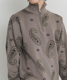 SENSE OF PLACE by URBAN RESEARCH | ストレッチペイズリーハーフZIPセーター(ニット/セーター)