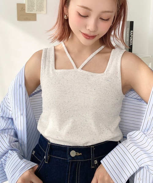 のんた BLAMINK 新品タグ有 コットン リブ タンクトップ 2025年最新】BLAMINK タンクトップの人気アイテム - メルカリ