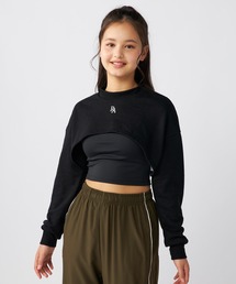 repipi armario（レピピ アルマリオ）の「【repipi armario / レピピアルマリオ】キッズキャミブラ短丈スウェットセット　ダンス　トレーニング（スウェット）」