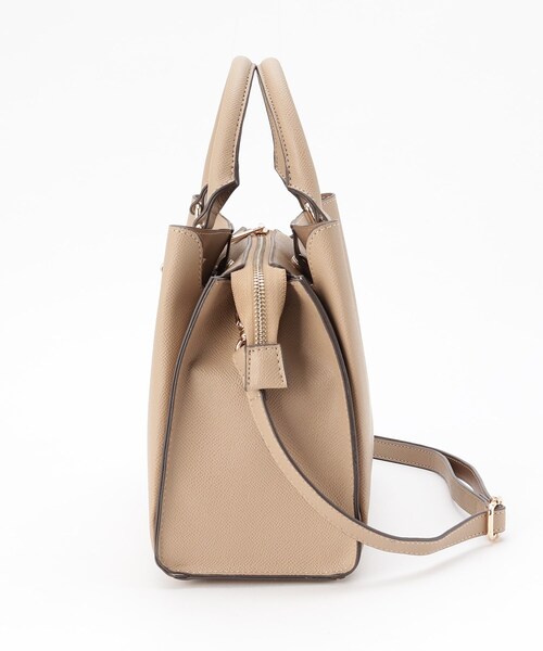 INDIVI（インディヴィ）の「◆【合皮／ショルダー付】ベルトデザイン ハンドバッグ（ショルダーバッグ・レディース・ブラック/サックスブルー/ベージュ・00）」の5枚目の写真