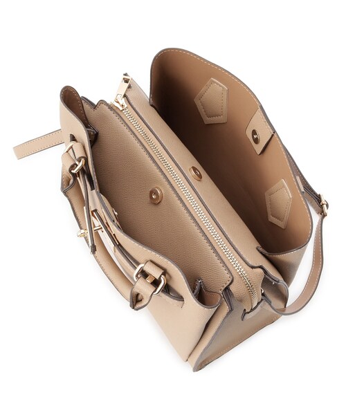 INDIVI（インディヴィ）の「◆【合皮／ショルダー付】ベルトデザイン ハンドバッグ（ショルダーバッグ・レディース・ブラック/サックスブルー/ベージュ・00）」の8枚目の写真