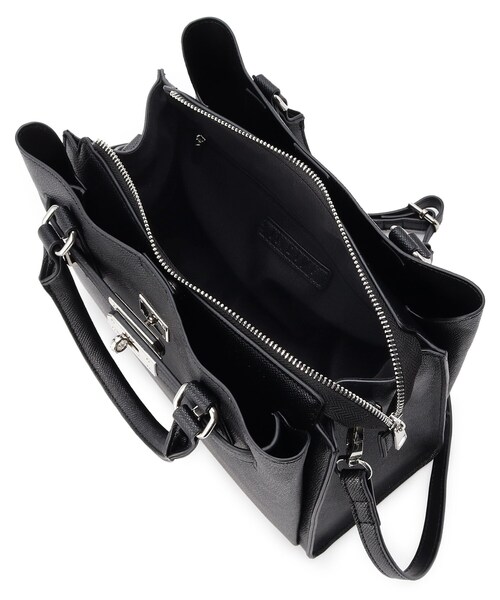 INDIVI（インディヴィ）の「◆【合皮／ショルダー付】ベルトデザイン ハンドバッグ（ショルダーバッグ・レディース・ブラック/サックスブルー/ベージュ・00）」の9枚目の写真