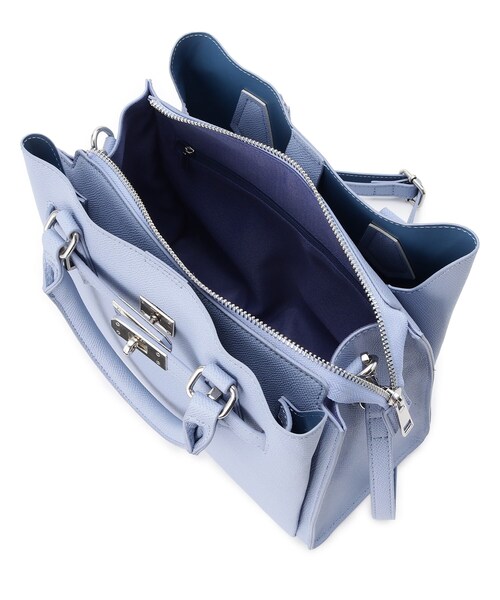 INDIVI（インディヴィ）の「◆【合皮／ショルダー付】ベルトデザイン ハンドバッグ（ショルダーバッグ・レディース・ブラック/サックスブルー/ベージュ・00）」の11枚目の写真