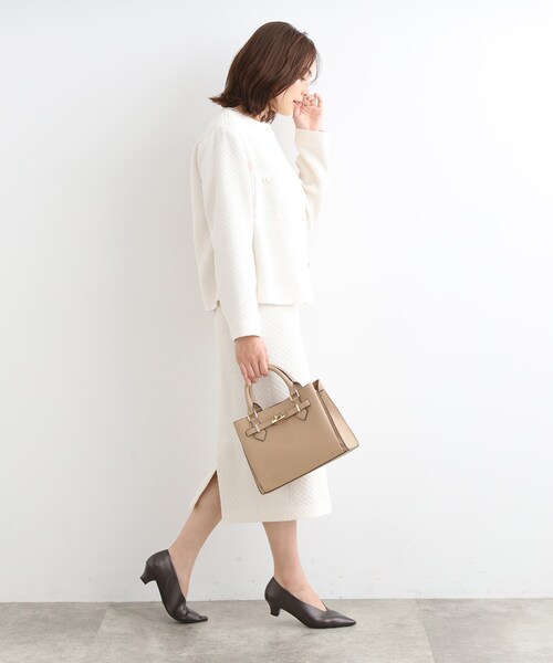 INDIVI（インディヴィ）の「◆【合皮／ショルダー付】ベルトデザイン ハンドバッグ（ショルダーバッグ・レディース・ブラック/サックスブルー/ベージュ・00）」の17枚目の写真