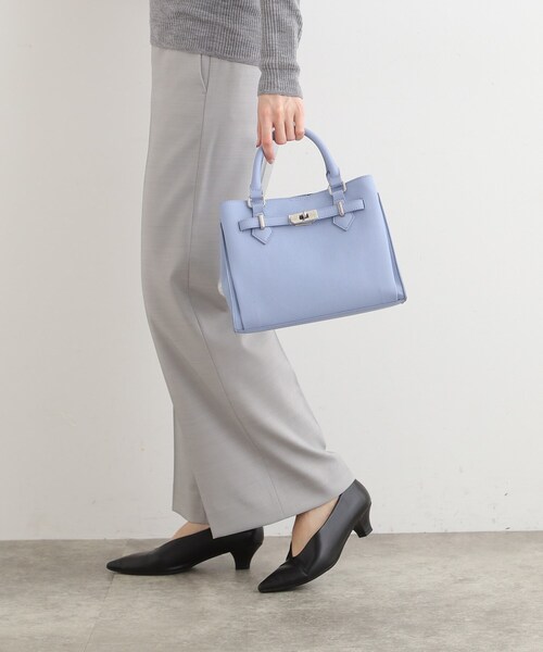 INDIVI（インディヴィ）の「◆【合皮／ショルダー付】ベルトデザイン ハンドバッグ（ショルダーバッグ・レディース・ブラック/サックスブルー/ベージュ・00）」の19枚目の写真