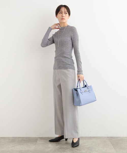 INDIVI（インディヴィ）の「◆【合皮／ショルダー付】ベルトデザイン ハンドバッグ（ショルダーバッグ・レディース・ブラック/サックスブルー/ベージュ・00）」の20枚目の写真