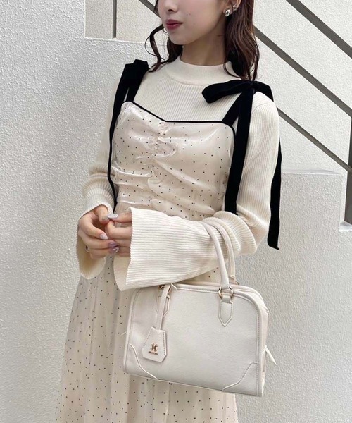 one after another NICE CLAUP（ワンアフターアナザーナイスクラップ）の「あざともてワンピースセット（ワンピース・レディース・ブラック/ブラウン/アイボリー/ベージュ・FREE）」の2枚目の写真