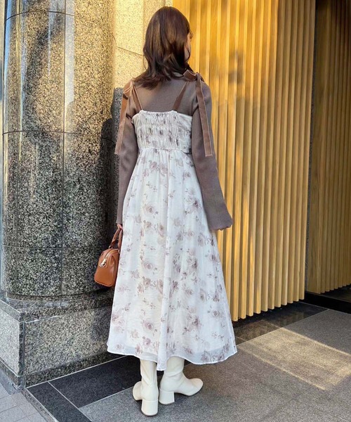 one after another NICE CLAUP（ワンアフターアナザーナイスクラップ）の「あざともてワンピースセット（ワンピース・レディース・ブラック/ブラウン/アイボリー/ベージュ・FREE）」の16枚目の写真