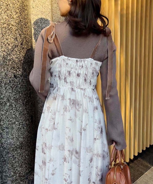 one after another NICE CLAUP（ワンアフターアナザーナイスクラップ）の「あざともてワンピースセット（ワンピース・レディース・ブラック/ブラウン/アイボリー/ベージュ・FREE）」の17枚目の写真