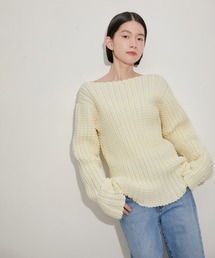 ADAM ET ROPE' | 【サステナブル】凹凸ワッフルプルオーバー(Tシャツ/カットソー)