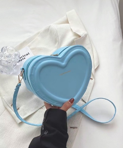 CERCA(チェルカ)の「lulunoix/ハートショルダーバッグ N15176(ショルダーバッグ・キッズ・ホワイト/ブラック/ベージュ/パープル/ブラウン/ピンク/ブルー/グリーン/レッド/アイボリー・FREE)」の7枚目の写真