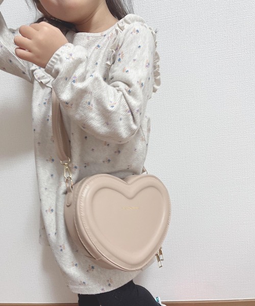 CERCA(チェルカ)の「lulunoix/ハートショルダーバッグ N15176(ショルダーバッグ・キッズ・ホワイト/ブラック/ベージュ/パープル/ブラウン/ピンク/ブルー/グリーン/レッド/アイボリー・FREE)」の12枚目の写真