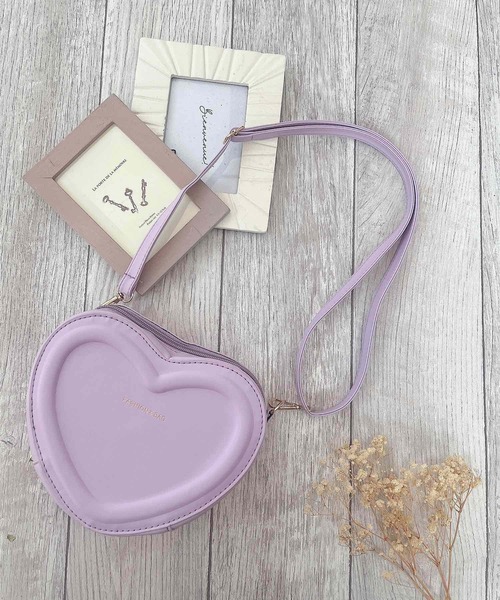 CERCA(チェルカ)の「lulunoix/ハートショルダーバッグ N15176(ショルダーバッグ・キッズ・ホワイト/ブラック/ベージュ/パープル/ブラウン/ピンク/ブルー/グリーン/レッド/アイボリー・FREE)」の13枚目の写真