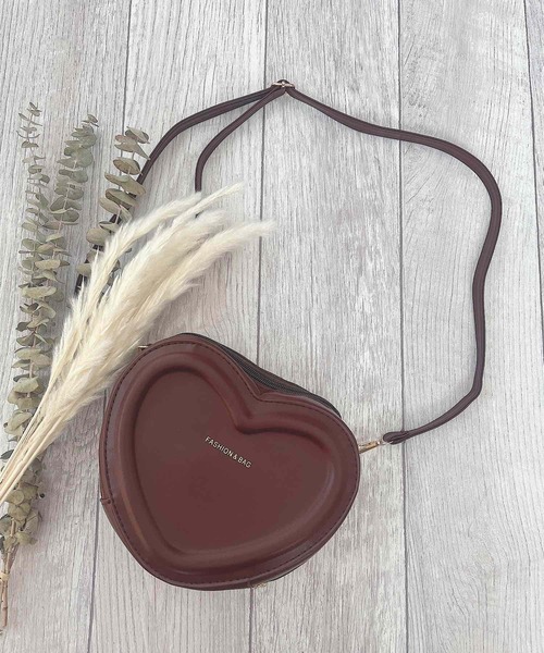 CERCA(チェルカ)の「lulunoix/ハートショルダーバッグ N15176(ショルダーバッグ・キッズ・ホワイト/ブラック/ベージュ/パープル/ブラウン/ピンク/ブルー/グリーン/レッド/アイボリー・FREE)」の14枚目の写真