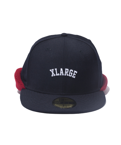 XLARGE（エクストララージ）の「NEWERA XLARGE FLIPDOWN CAP（キャップ・メンズ・ネイビー・7 3/8/7 5/8/7 1/2）」の2枚目の写真